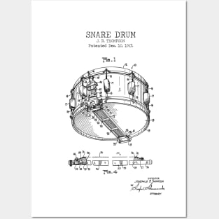 SNARE DRUM patent Posters and Art